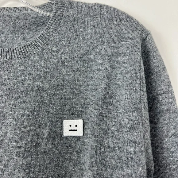 ACNE Heather Grey Pullover Sweater M